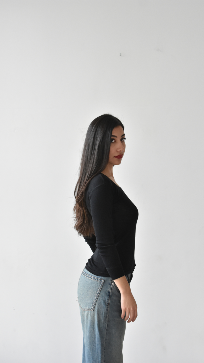 Merino Wool Long Sleeve | Black - Femme - Image 5